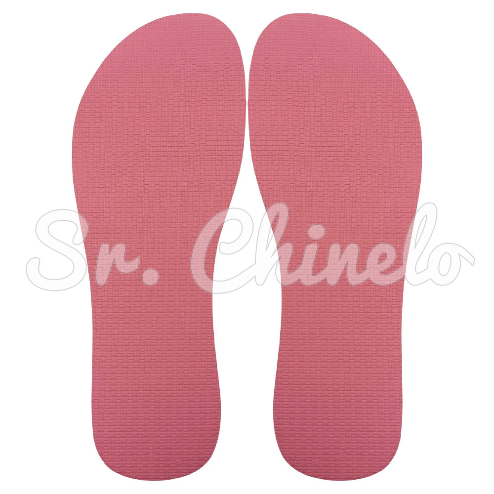 Sola Slim, 100% Borracha, Rosa Glacê