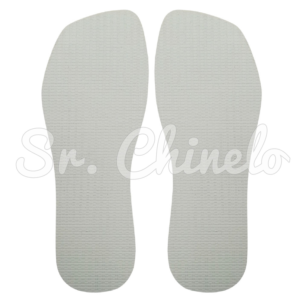 Sola Slim Square, 100% Borracha, Branco