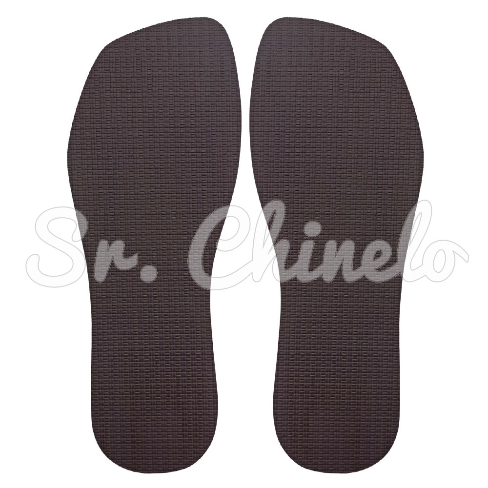 Sola Slim Square, 100% Borracha, Marrom Cacau