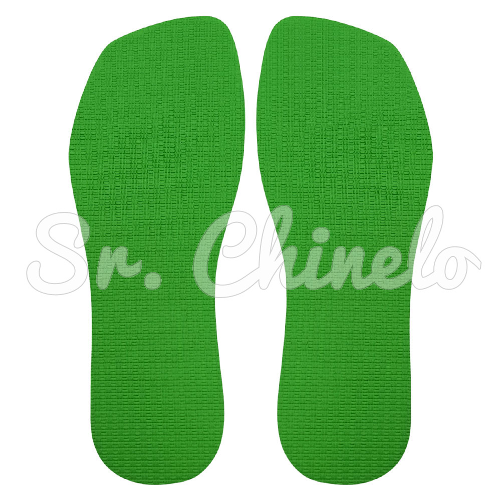 Sola Slim Square, 100% Borracha, Verde Limão