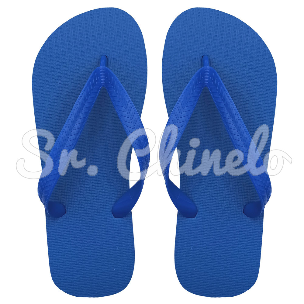 Chinelo Basic, Sr.Chinelo, 100% Borracha, Azul Royal