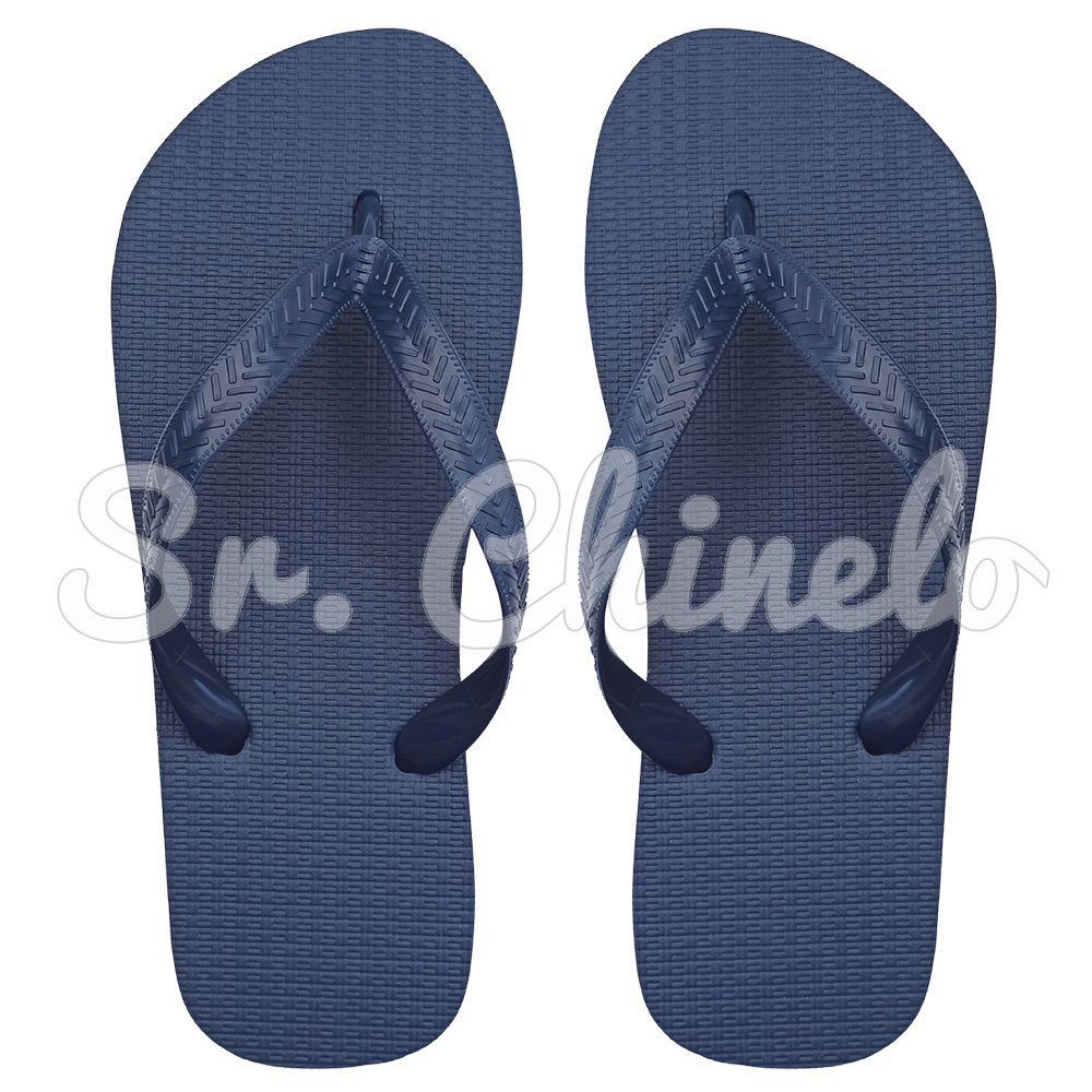 Chinelo Basic, Sr.Chinelo, 100% Borracha, Azul Marinho