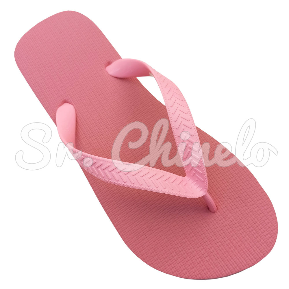 Chinelo Basic, Sr.Chinelo, 100% Borracha, Rosa Glacê