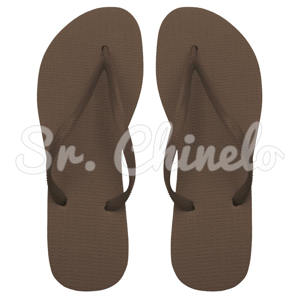 Chinelo Slim, Sr.Chinelo, 100% Borracha, Marrom Cacau