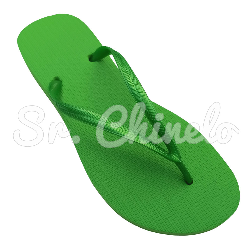 Chinelo Slim, Sr.Chinelo, 100% Borracha, Verde Limão