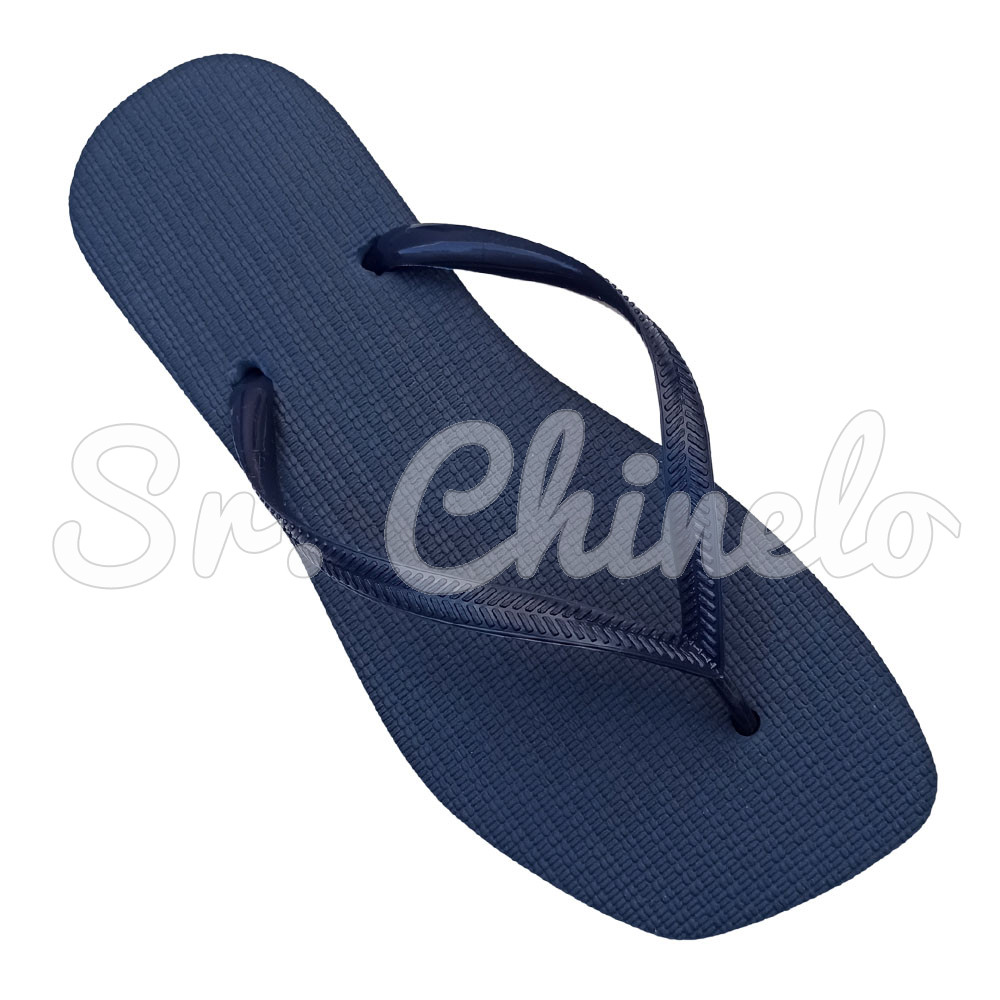 Chinelo Slim Square, Sr.Chinelo, 100% Borracha, Azul Marinho