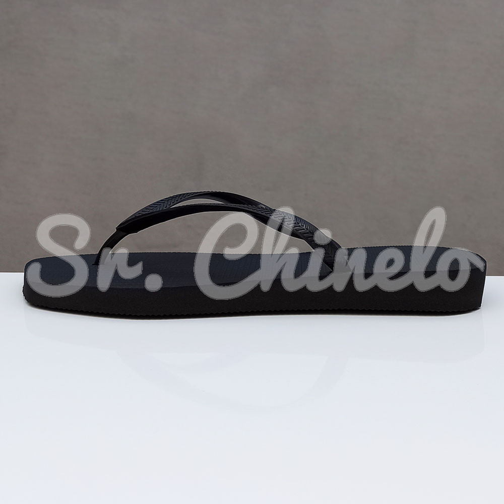 Chinelo Slim Square, Sr.Chinelo, 100% Borracha, Preto
