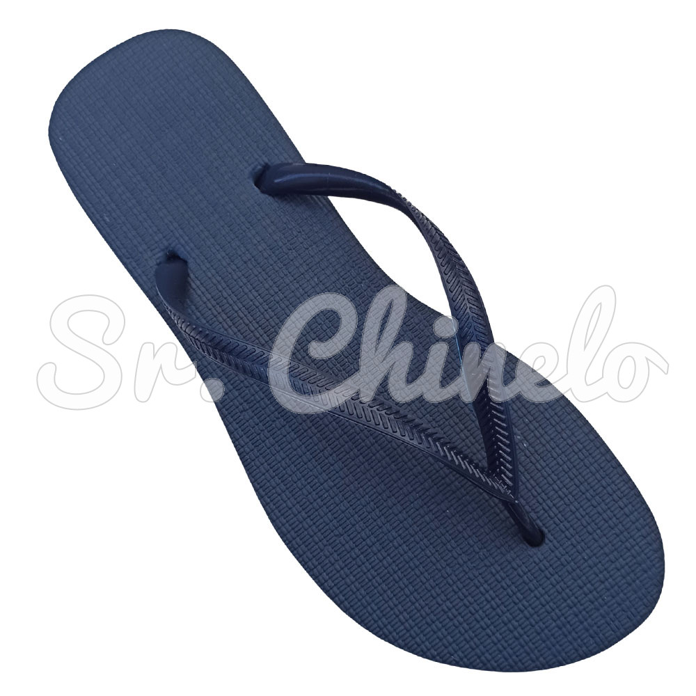 Chinelo Slim, Sr.Chinelo, 100% Borracha, Azul Marinho
