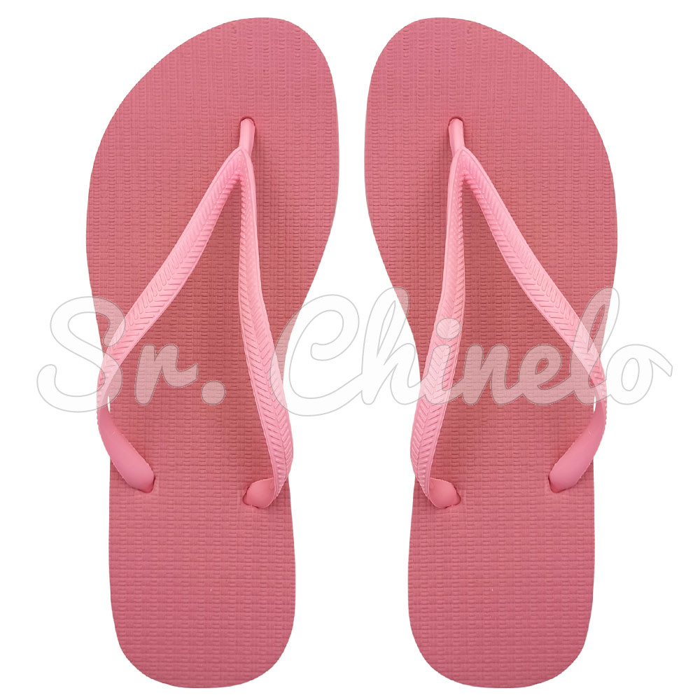 Chinelo Slim, Sr.Chinelo, 100% Borracha, Rosa Glacê