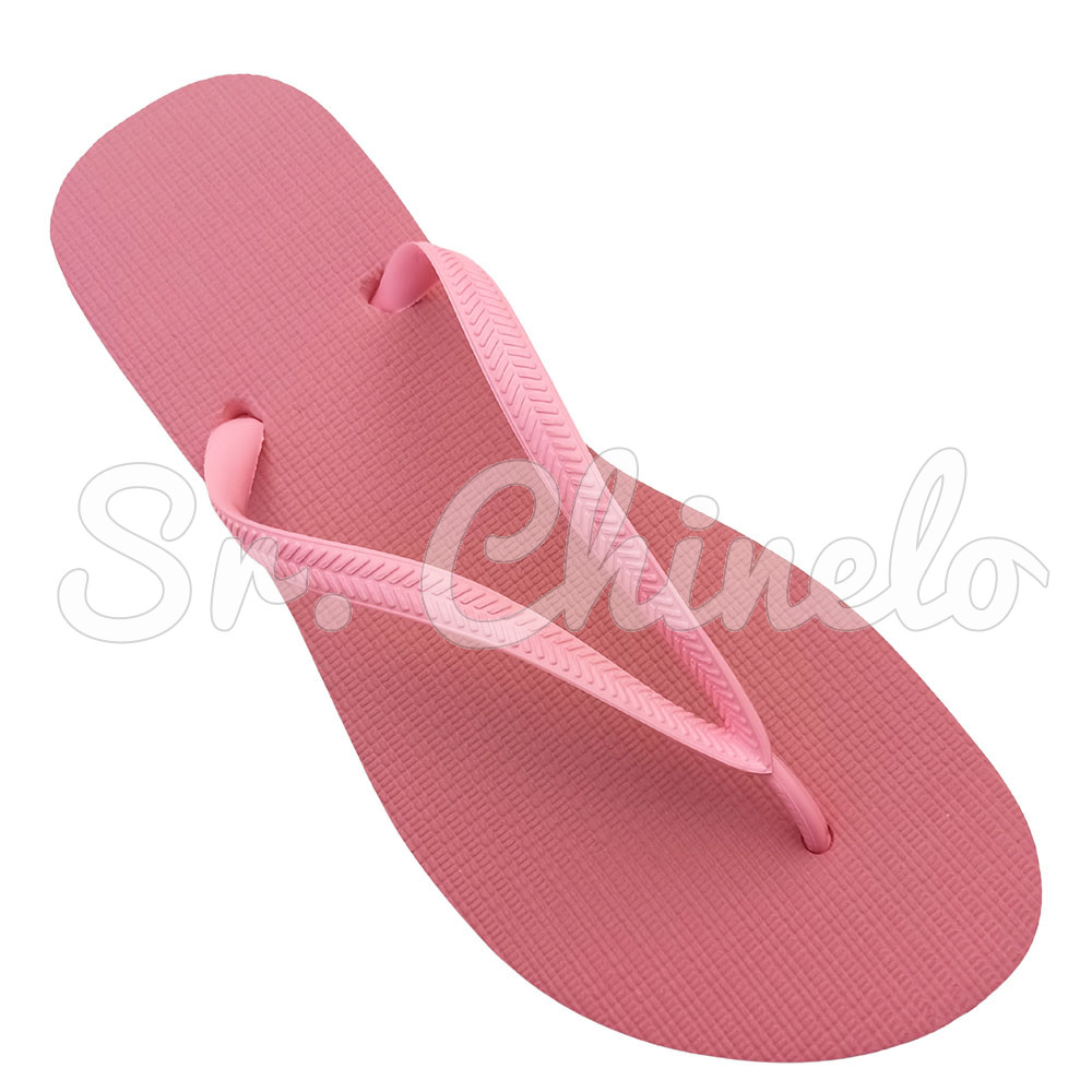Chinelo Slim, Sr.Chinelo, 100% Borracha, Rosa Glacê