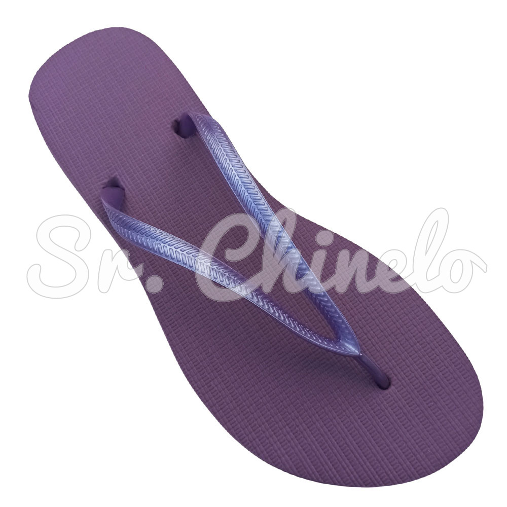 Chinelo Slim, Sr.Chinelo, 100% Borracha, Lilás Lavanda