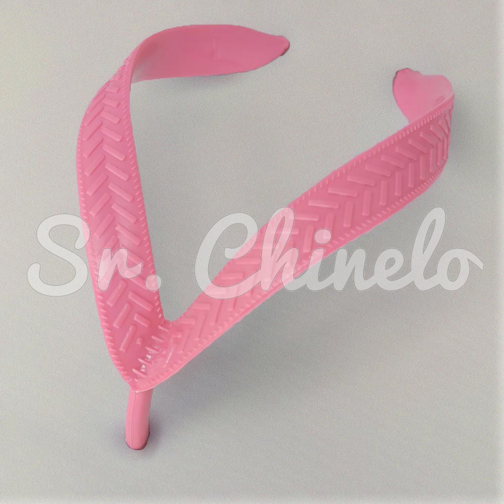 Correia Larga para Chinelo, Rosa Glacê