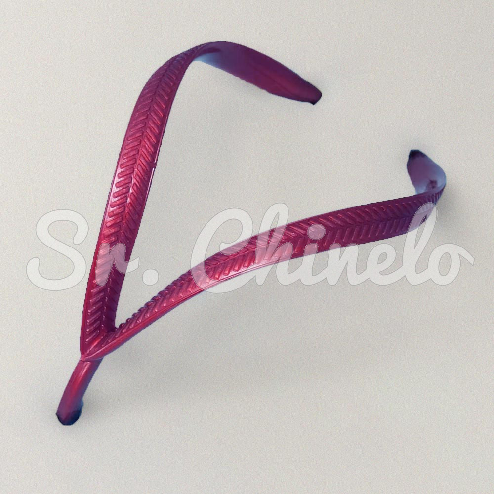 Correia Slim para Chinelo, Vinho Perolado