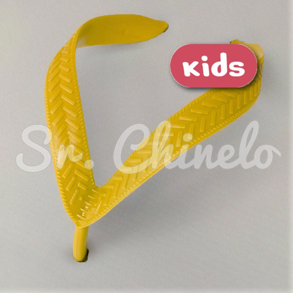 Correia Larga para Chinelo Infantil, Amarelo