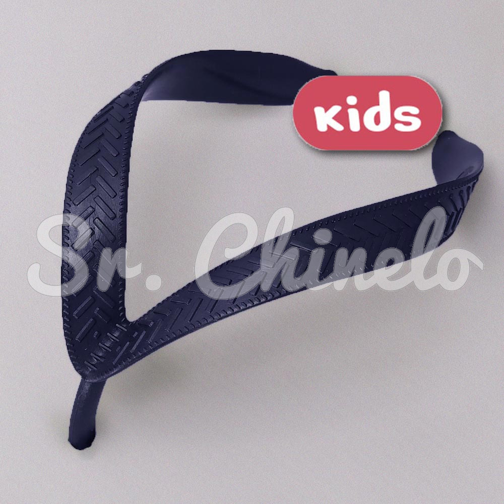 Correia Larga para Chinelo Infantil, Azul Marinho