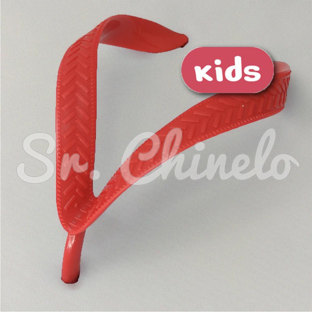 Correia Larga para Chinelo Infantil, Vermelho
