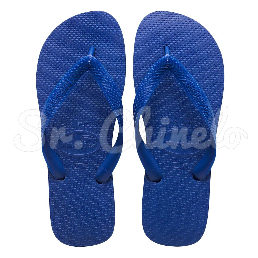 Chinelo Azul Naval Brasil Havaianas n° 35/36