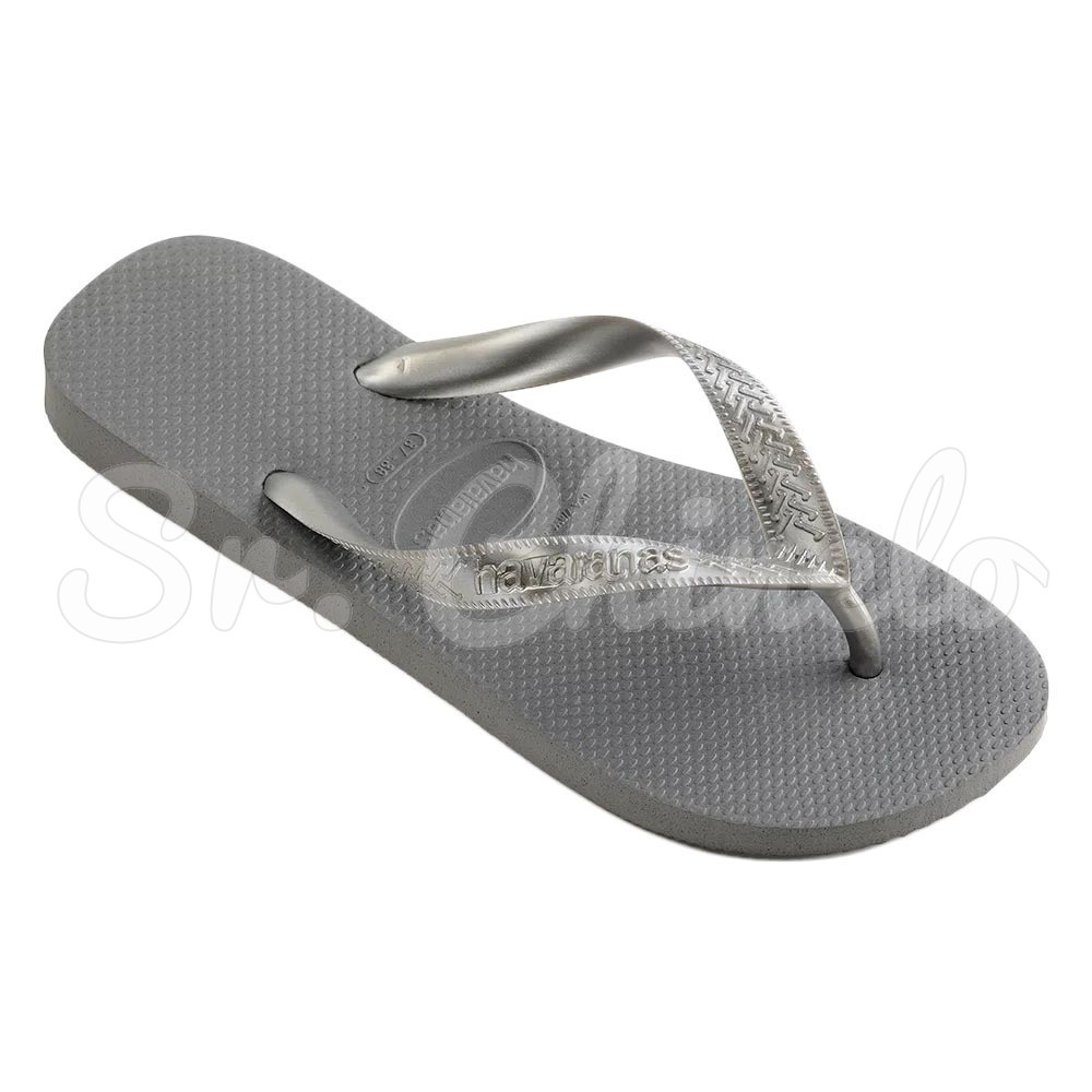 Sandálias Havaianas Top, Cinza Aço