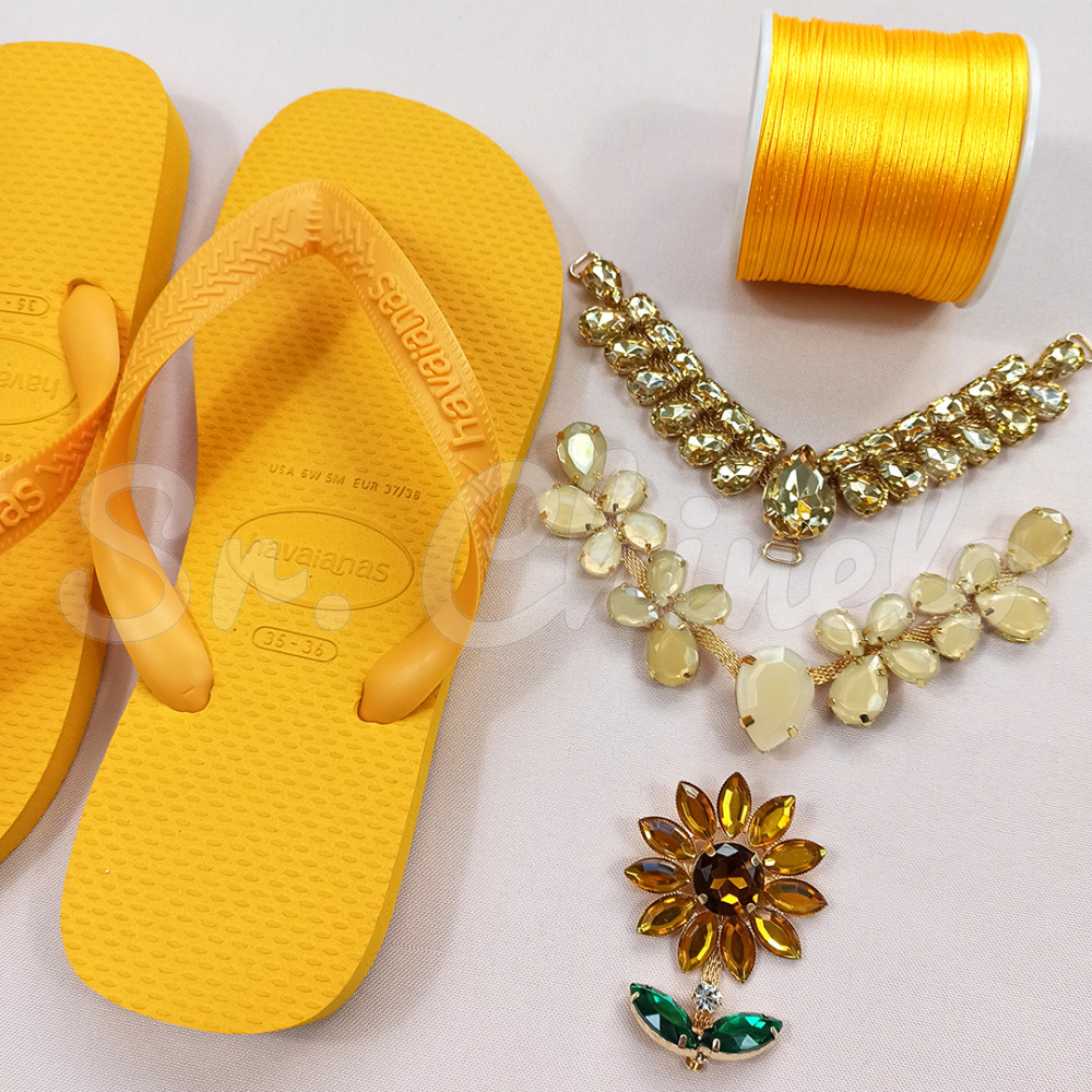 Sandálias Havaianas Top, Amarelo Pop