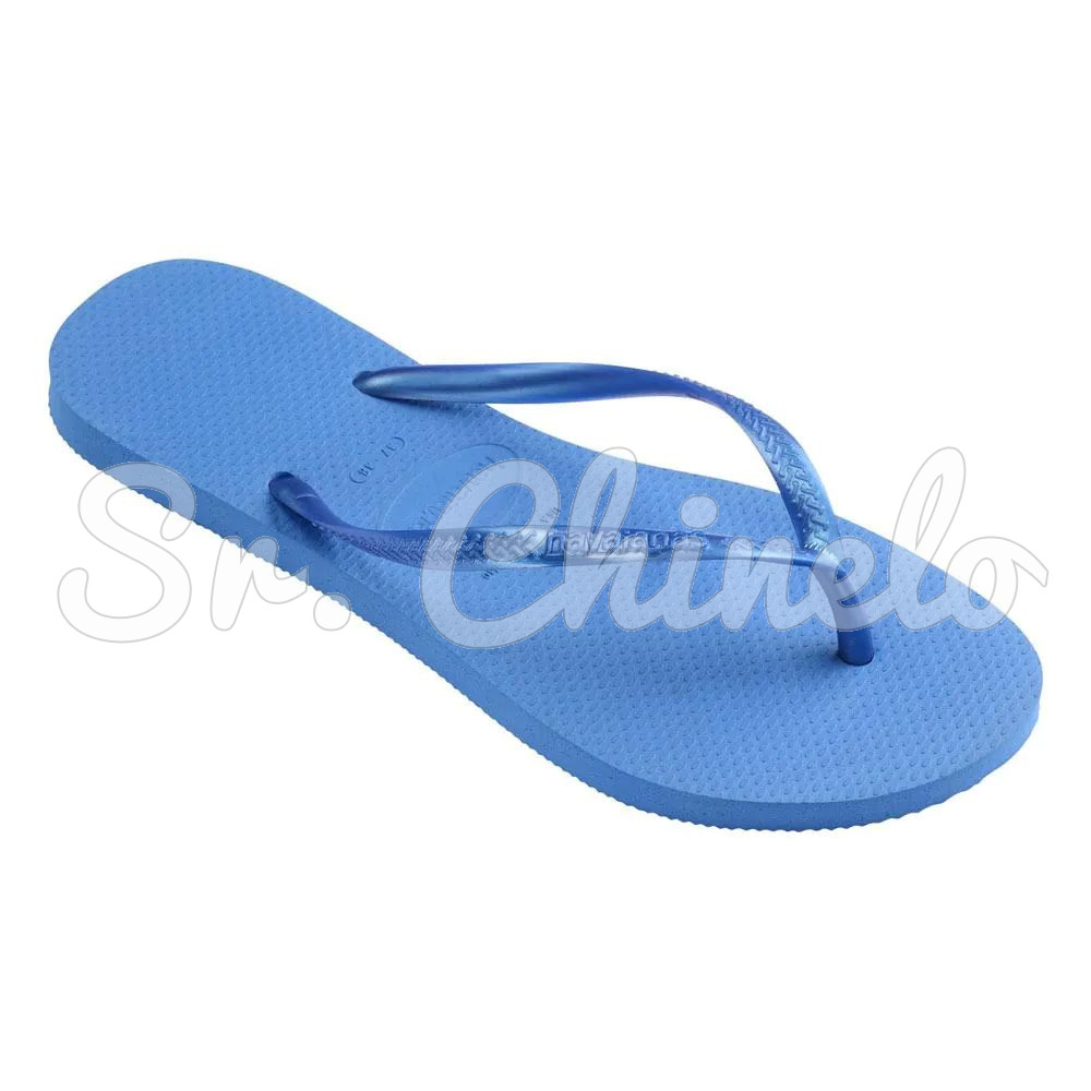 Sandálias Havaianas Slim, Azul Brilhante