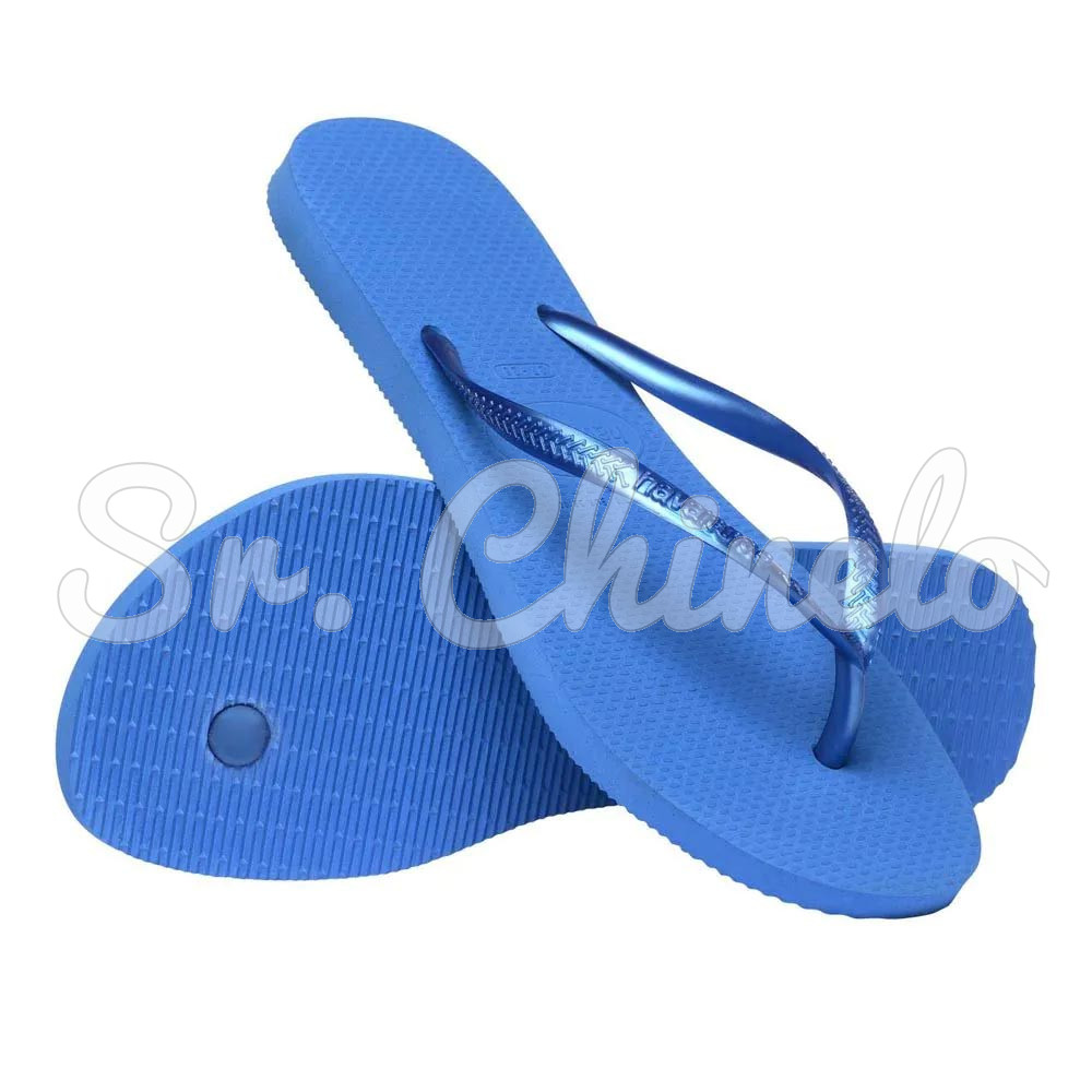 Sandálias Havaianas Slim, Azul Brilhante