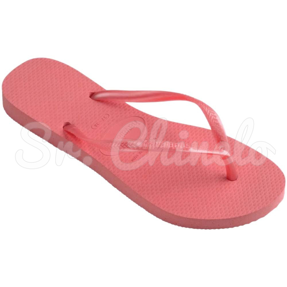 Sandálias Havaianas Slim, Rosa Peach