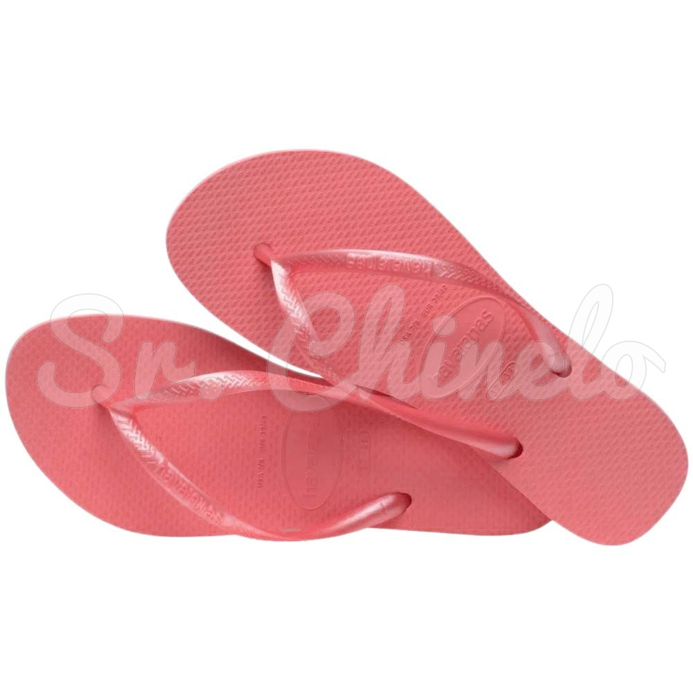 Sandálias Havaianas Slim, Rosa Peach