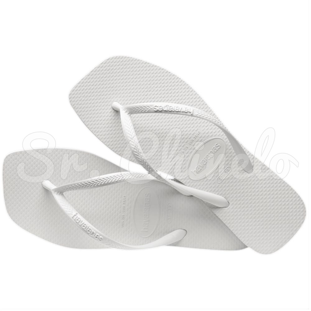 Sandálias Havaianas Slim Square, Branco