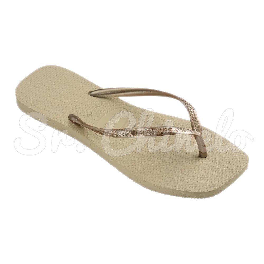 Sandálias Havaianas Slim Square, Areia