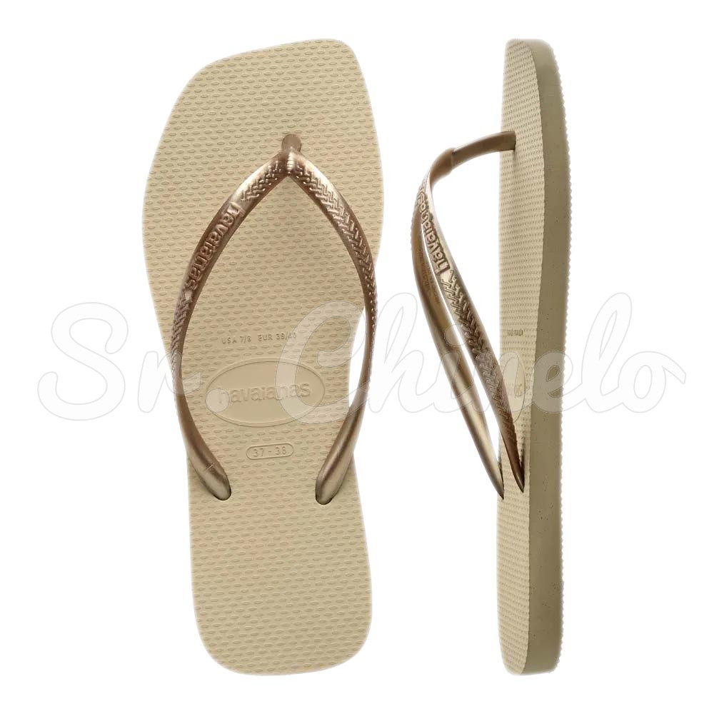 Sandálias Havaianas Slim Square, Areia