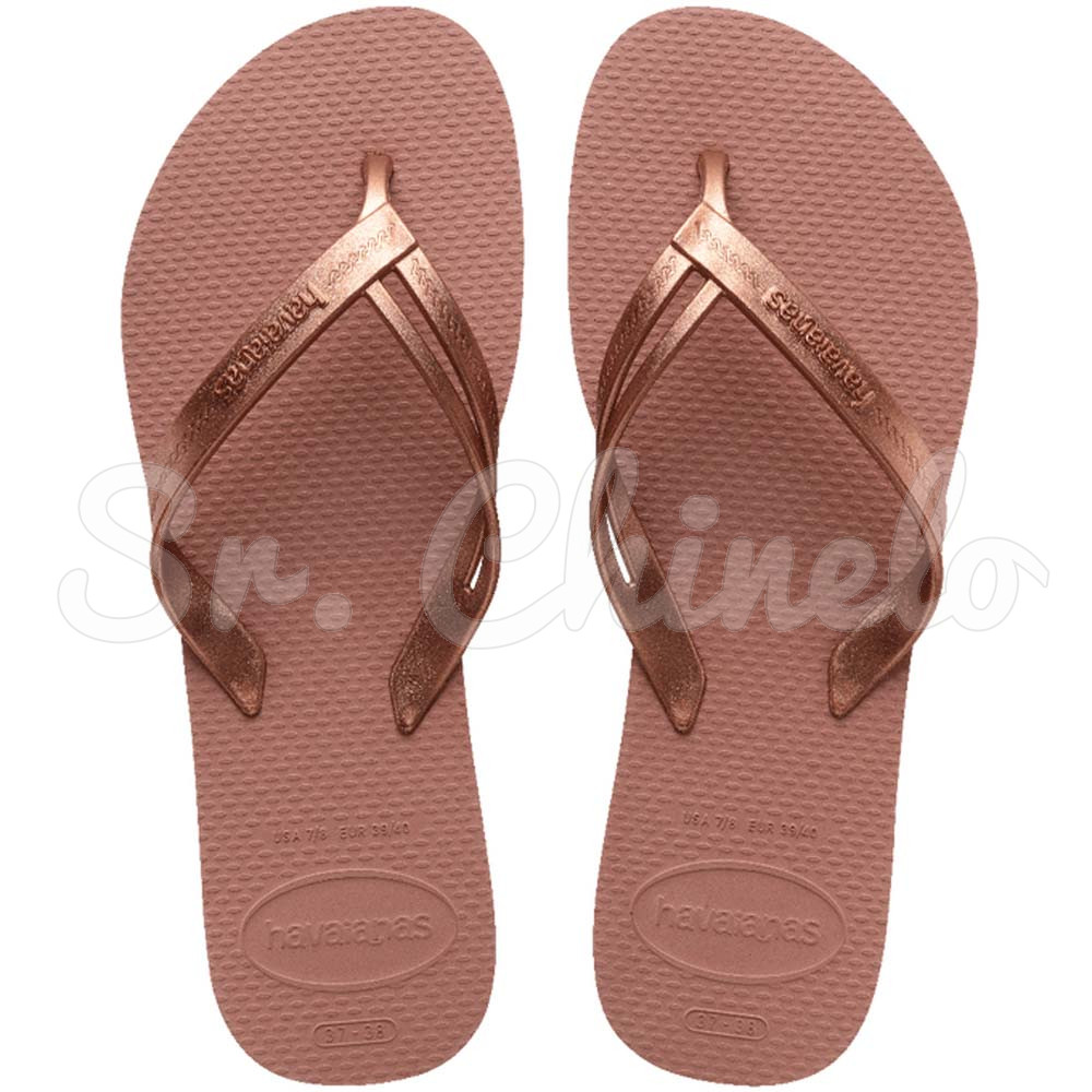 Sandálias Havaianas Elegance, Rosa Crocus