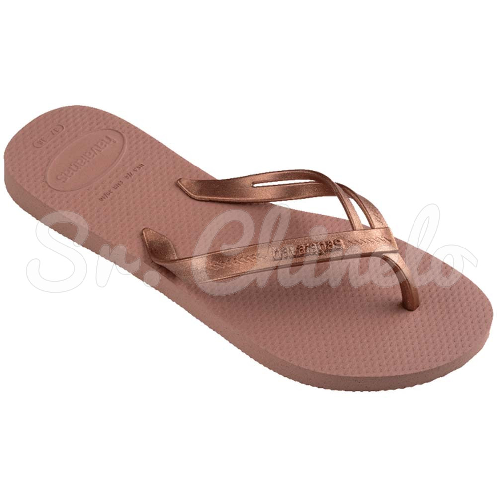 Sandálias Havaianas Elegance, Rosa Crocus