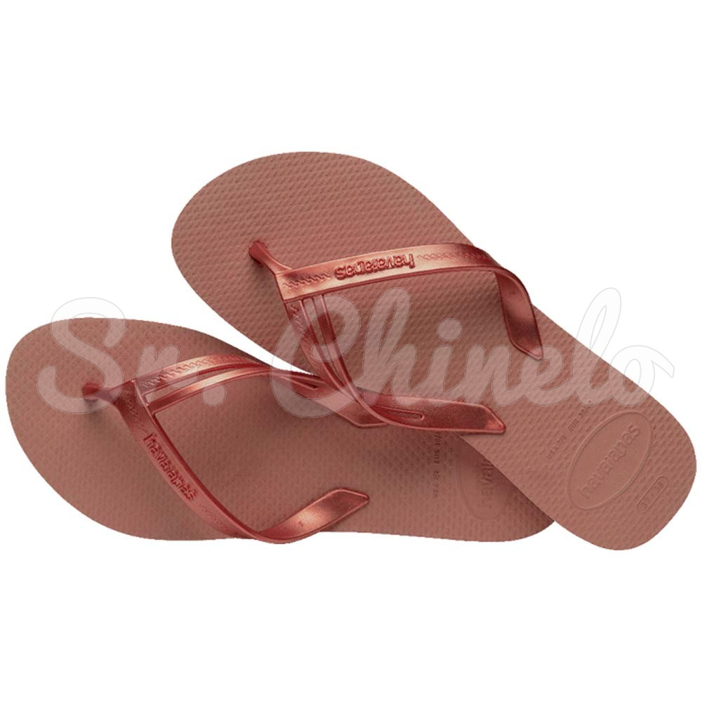 Sandálias Havaianas Elegance, Rosa Crocus