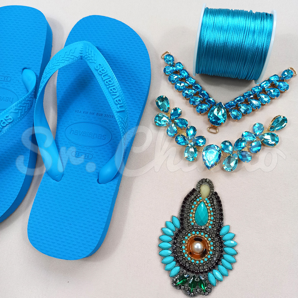 Sandálias Havaianas Top, Turquesa