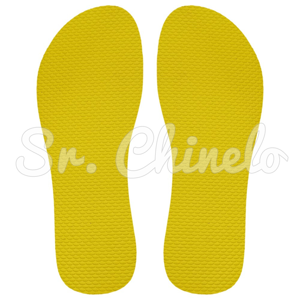 Sola Slim, 100% Borracha, Amarelo Solar