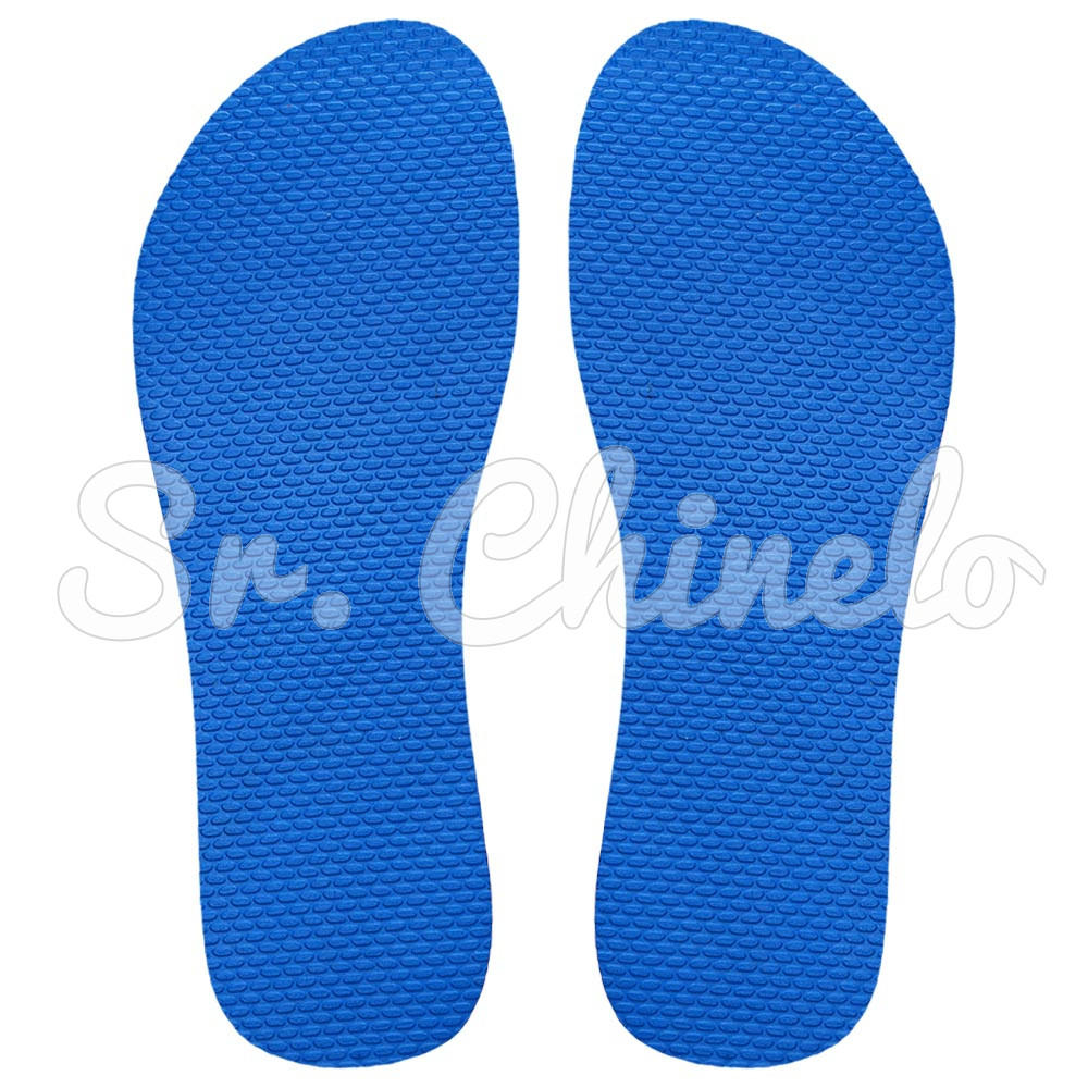 Sola Slim, 100% Borracha, Azul Royal
