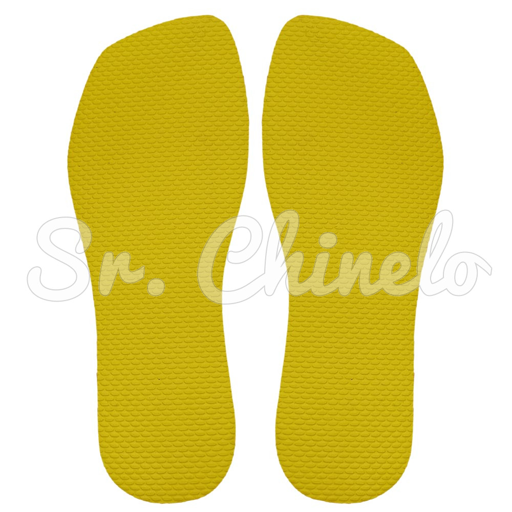 Sola Slim Square, 100% Borracha, Amarelo Solar