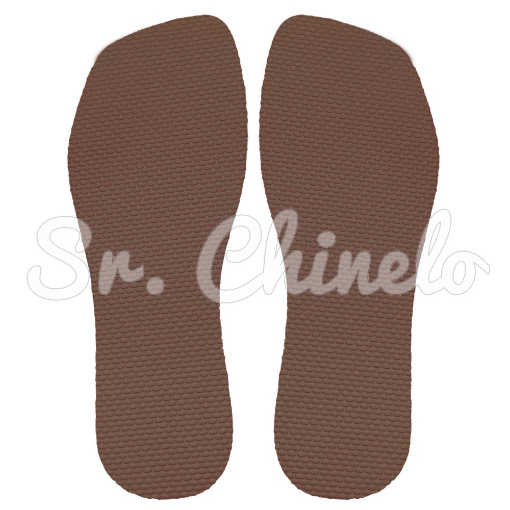 Sola Slim Square, 100% Borracha, Marrom Cacau