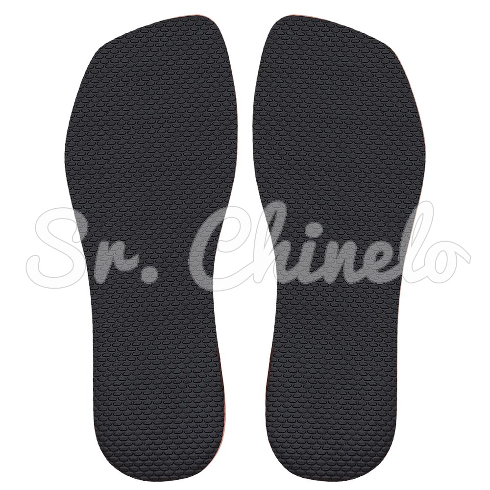 Sola Slim Square, 100% Borracha, Preto