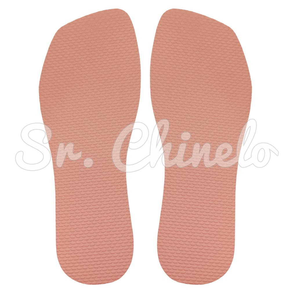 Sola Slim Square, 100% Borracha, Rosa Glacê