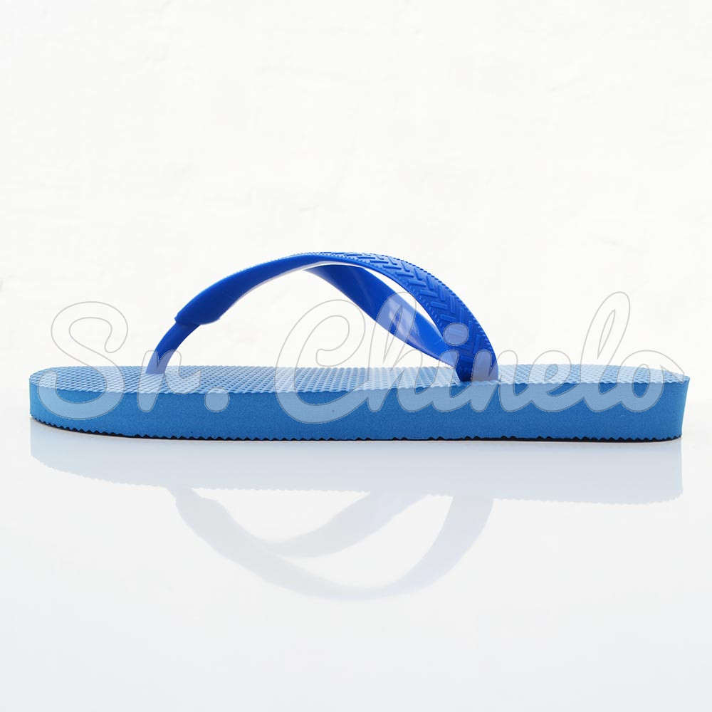 Chinelo Basic, Sr.Chinelo, 100% Borracha, Azul Royal