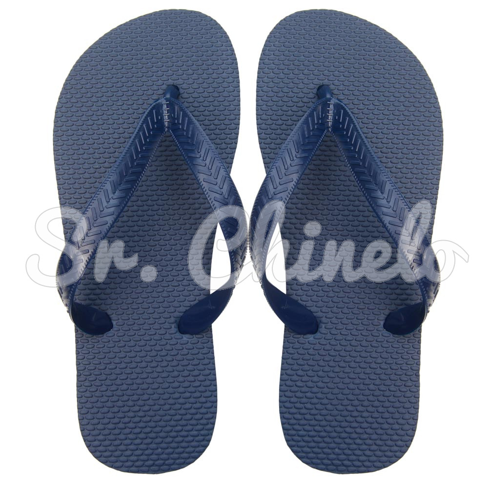 Chinelo Basic, Sr.Chinelo, 100% Borracha, Azul Marinho