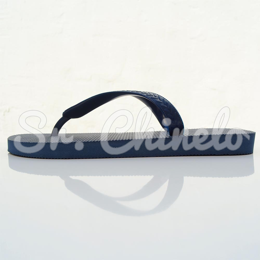 Chinelo Basic, Sr.Chinelo, 100% Borracha, Azul Marinho