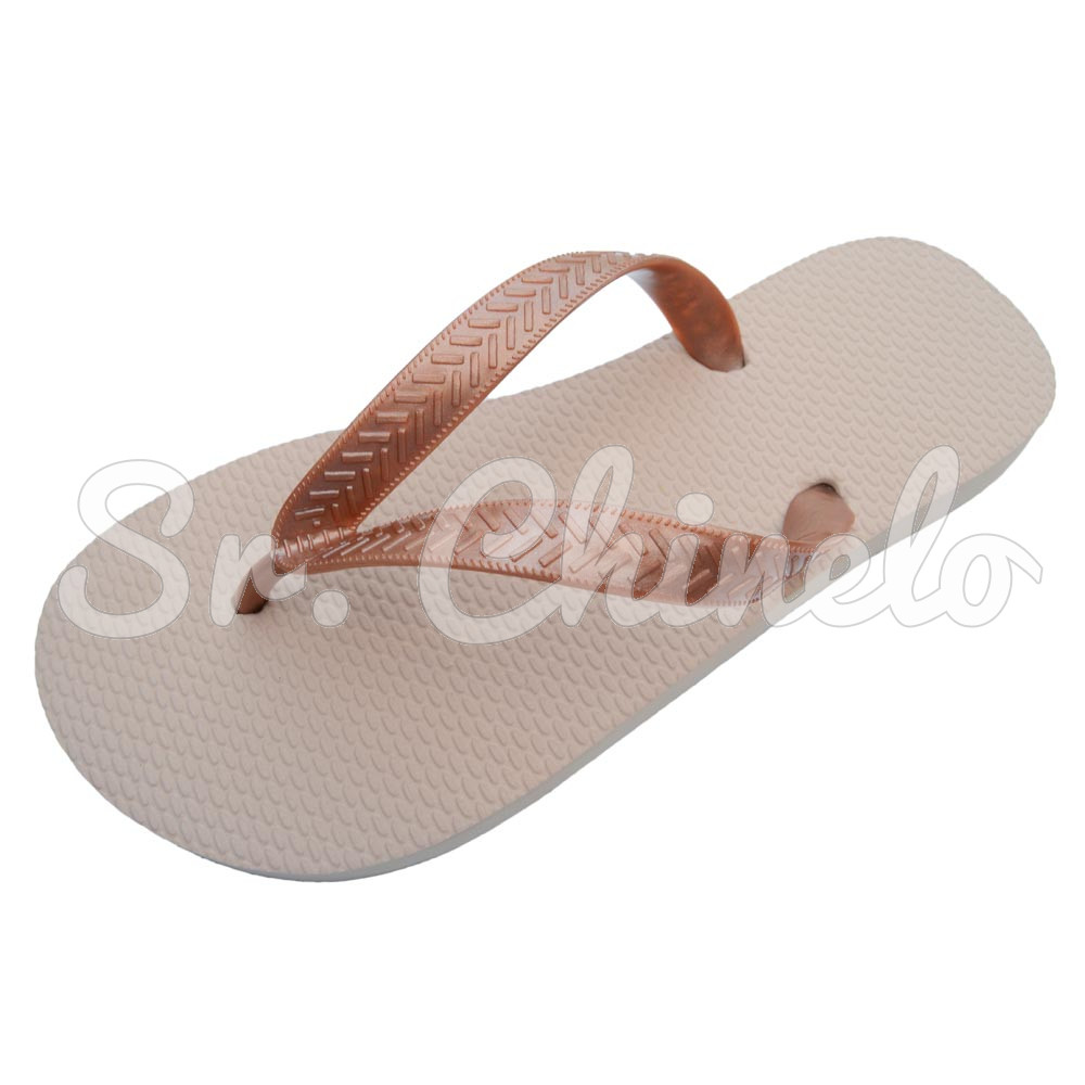 Chinelo Basic, Sr.Chinelo, 100% Borracha, Areia
