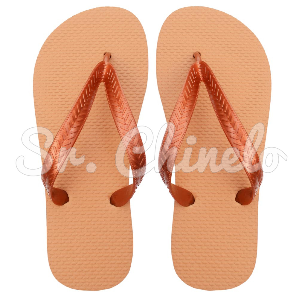 Chinelo Basic, Sr.Chinelo, 100% Borracha, Terracota