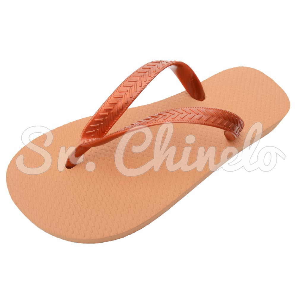 Chinelo Basic, Sr.Chinelo, 100% Borracha, Terracota