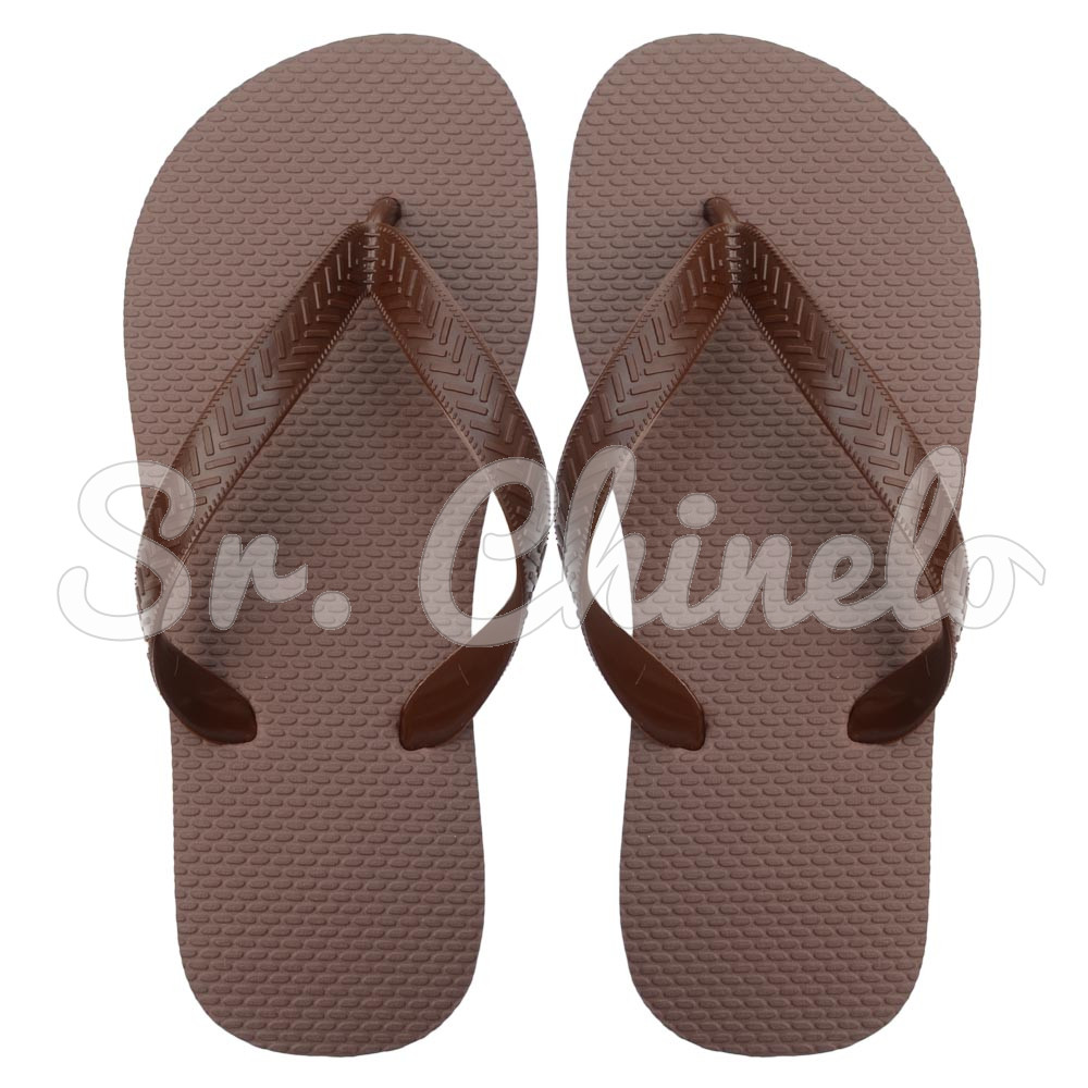 Chinelo Basic, Sr.Chinelo, 100% Borracha, Marrom Cacau
