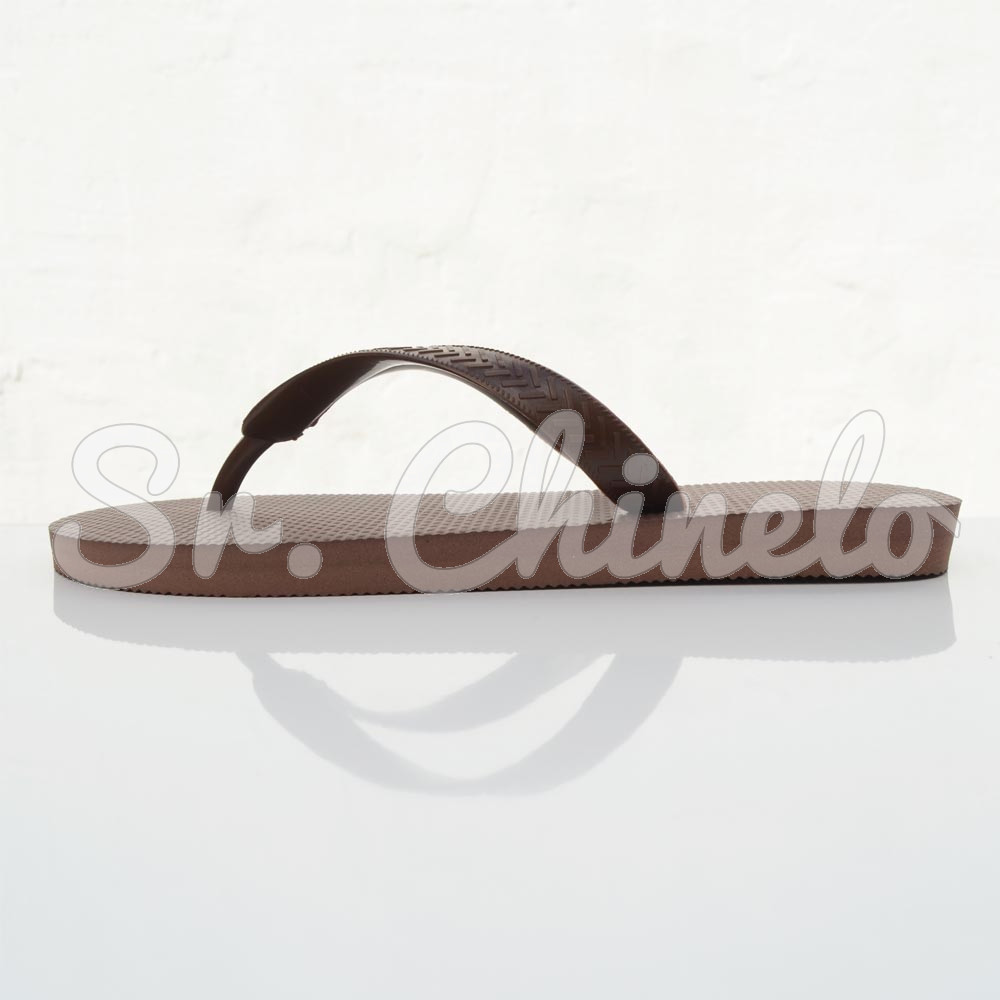 Chinelo Basic, Sr.Chinelo, 100% Borracha, Marrom Cacau
