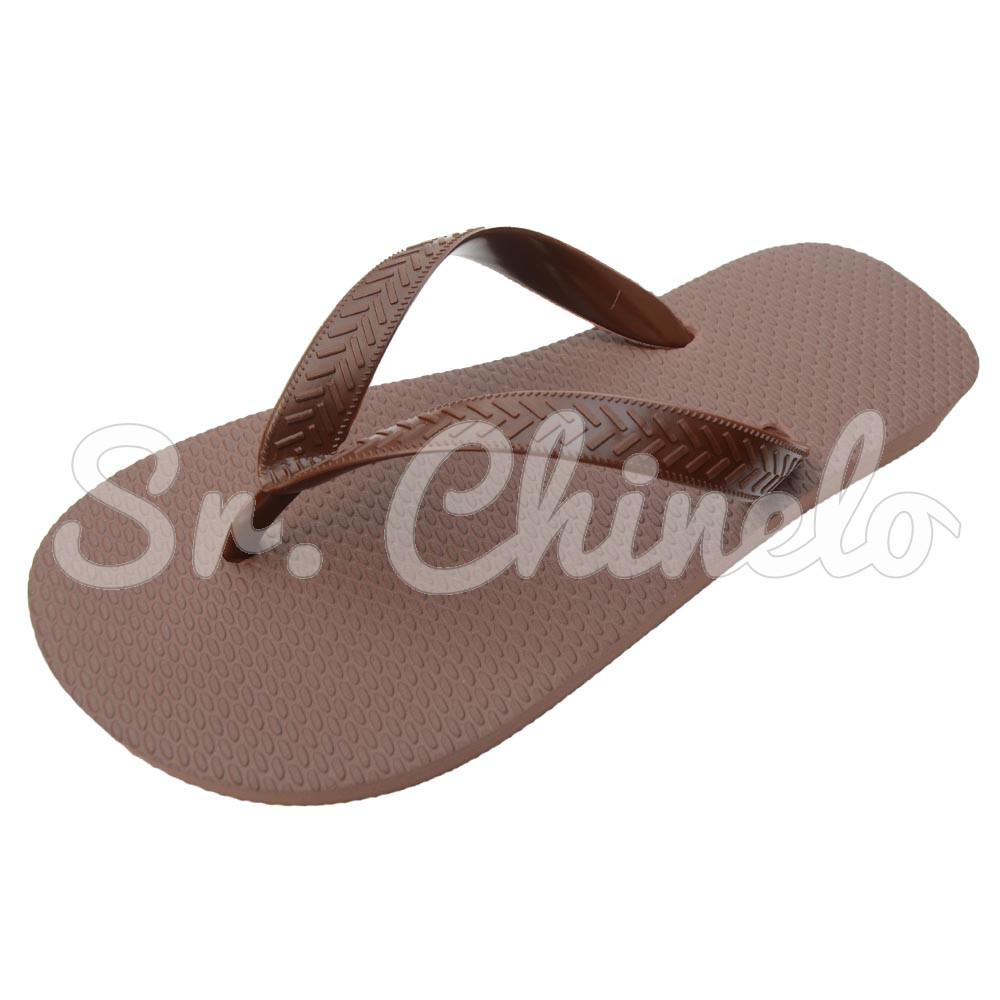 Chinelo Basic, Sr.Chinelo, 100% Borracha, Marrom Cacau