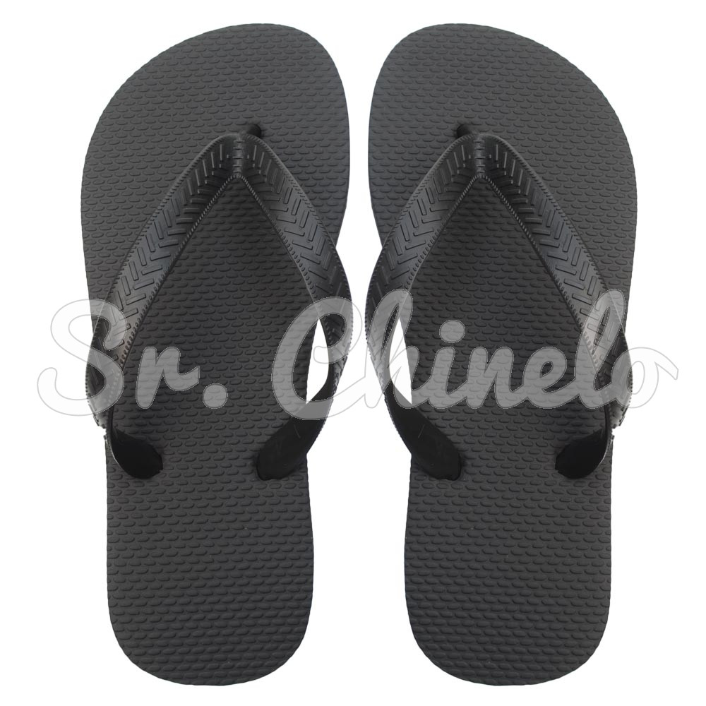 Chinelo Basic, Sr.Chinelo, 100% Borracha, Preto